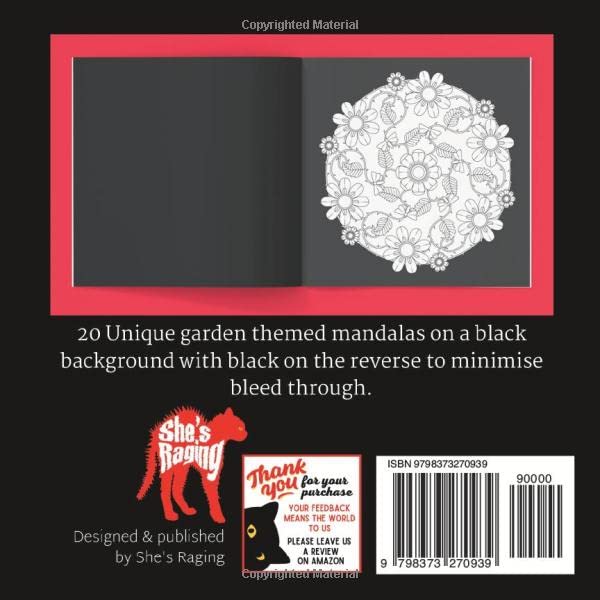 The Best Little Garden Mandala Travel Colouring Book for Adults - Image 2