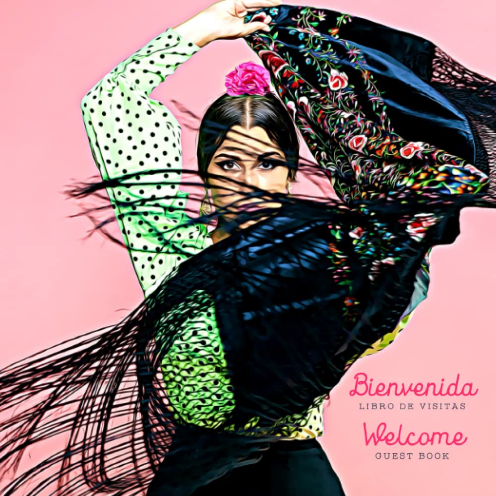 Spanish English Bilingual Guestbook for Visitors – Spanish Dancer