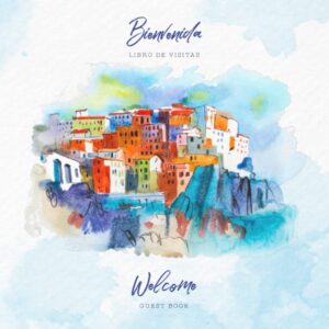 Spanish English Bilingual Guestbook for Visitors - Seaside Village