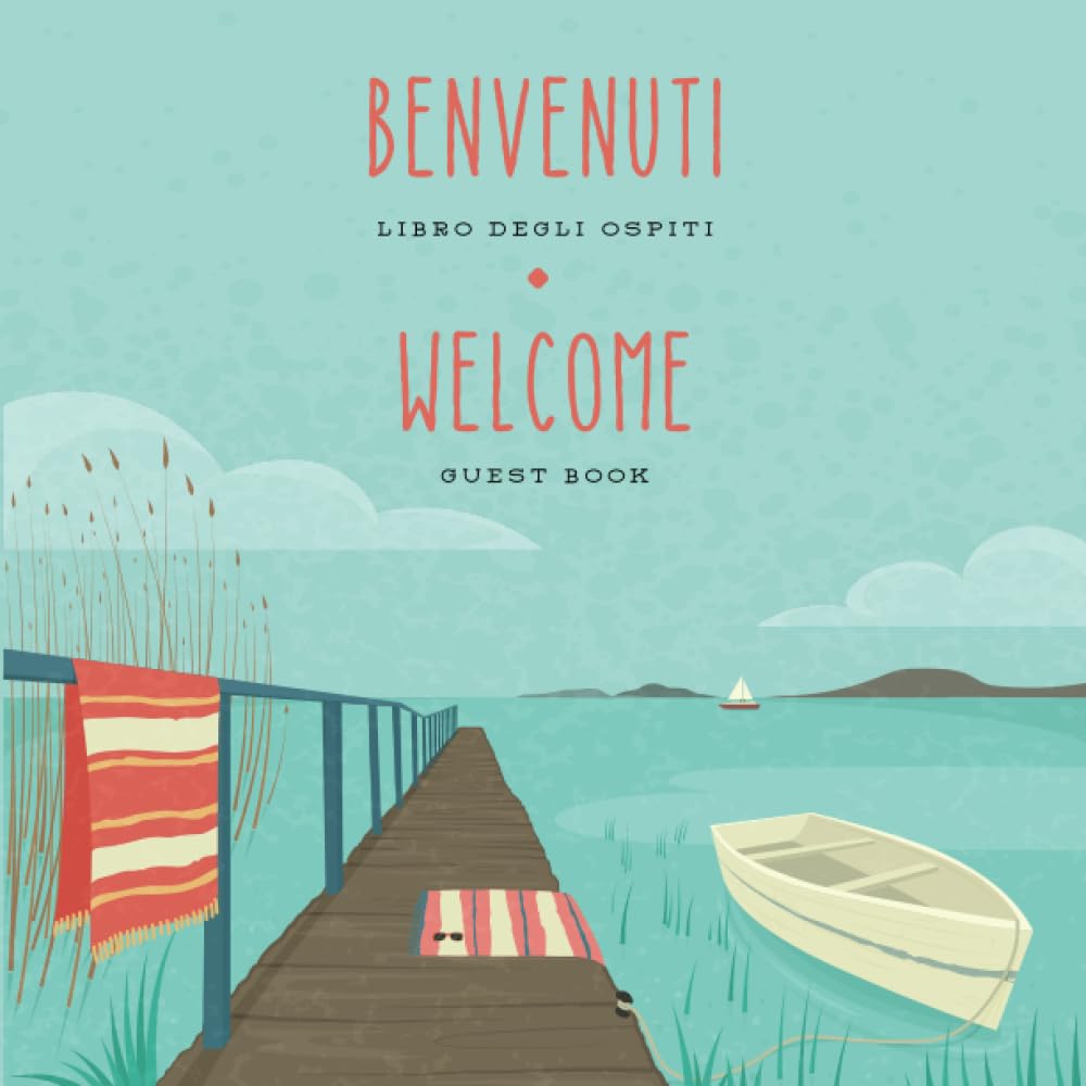 Italian English Bilingual Guestbook for Visitors – Italian Lakes