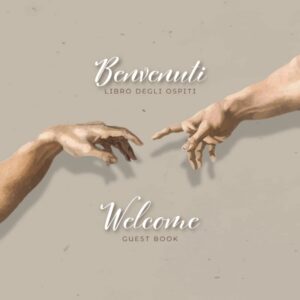 Italian English guestbook with Michelangelo fingers