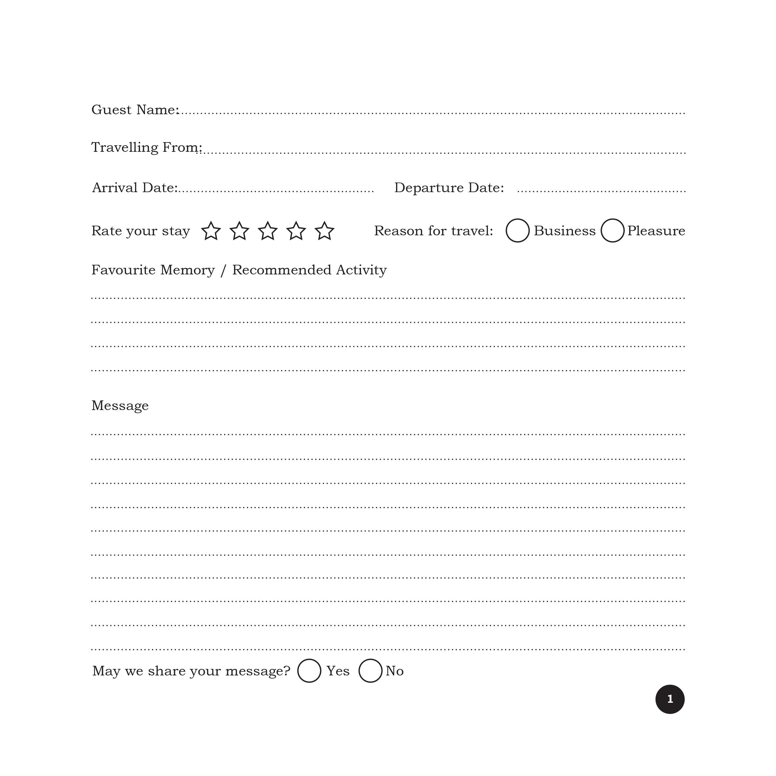 English Guestbook for Visitors - Eucalyptus and Olive Branch - Image 3