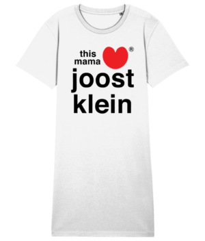 T-Shirt Dress - Black text