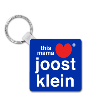 Square Keyring – international Klein blue