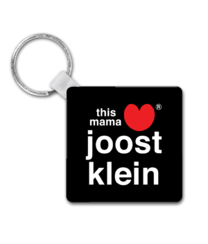 Square Keyring – Black